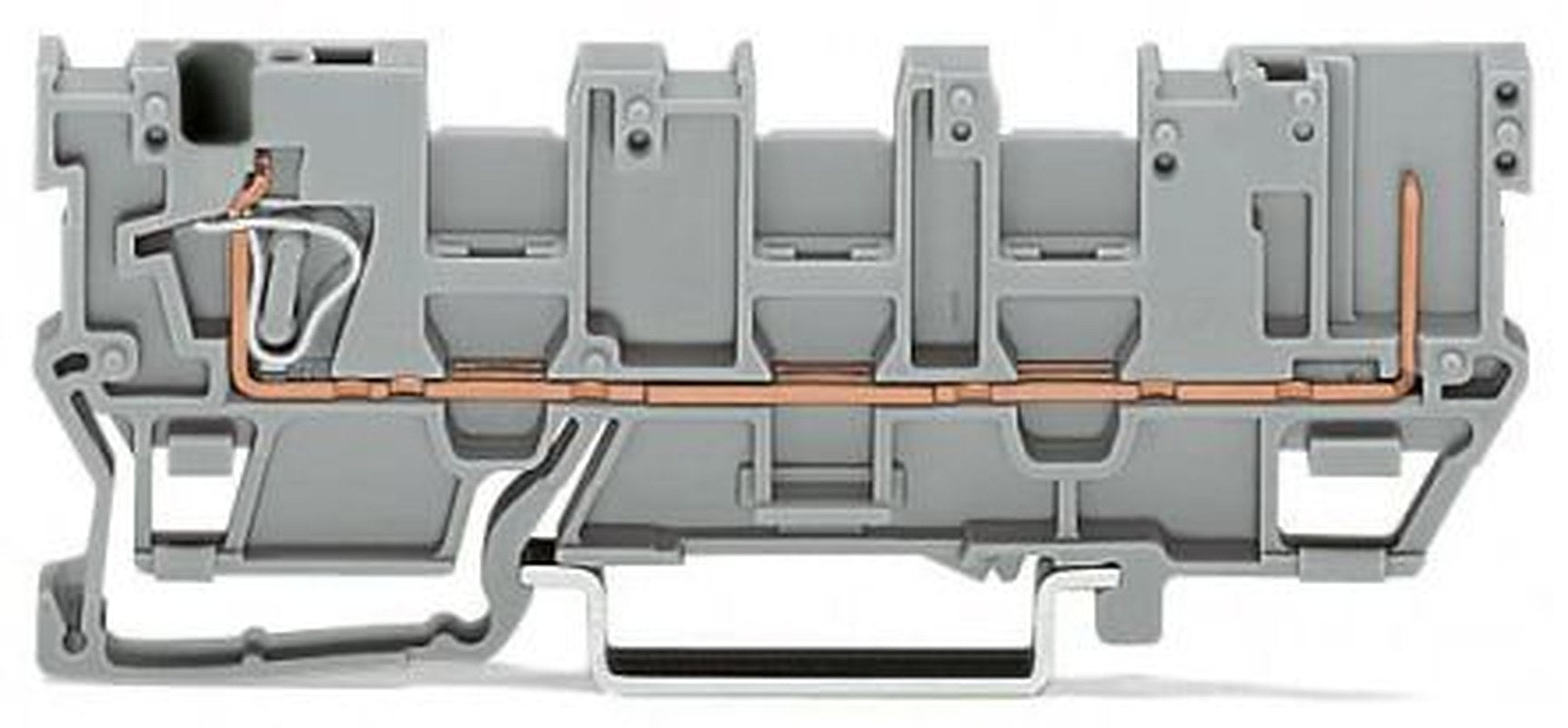 WAGO 769-214 769 Series Disconnect Terminal Block Grey, 4mm², 1-Level, Cage Clamp, CSA
