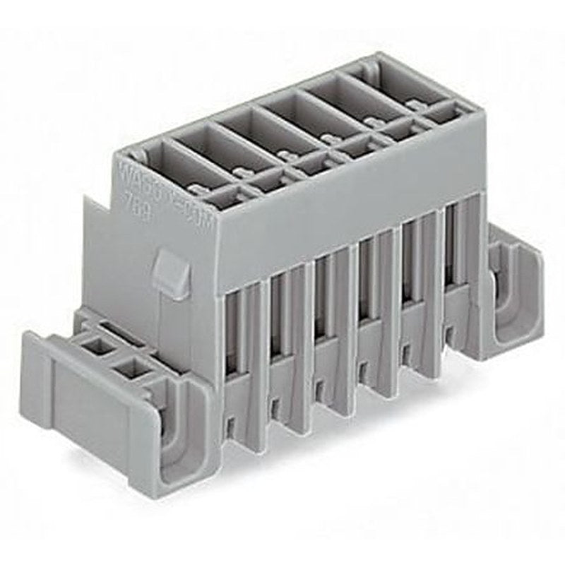 WAGO 769 Series Straight PCB PCB Header, 10 Contact(s), 5 mm Pitch, 1 Row, Shrouded