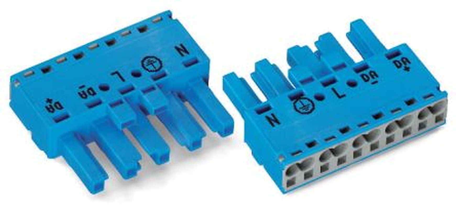 WAGO 770 Series Cable Lighting Connector Female Push-in, 5-Pole, 25A, 5-Way, IP20