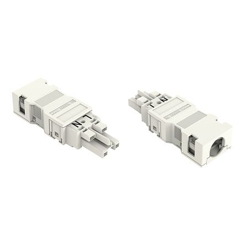 WAGO 770 Series Cable Socket Female Cage Clamp, 2-Pole, 25A, 2-Way, IP20