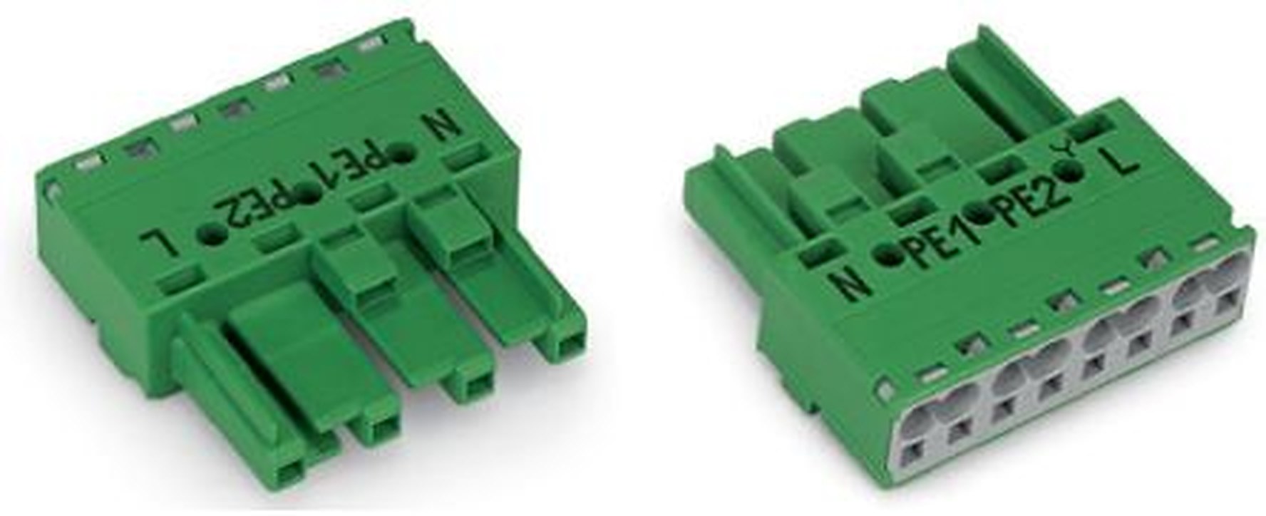 WAGO 770 Series Cable Socket Female Cage Clamp, 4-Pole, 32A, 2-Way, IP20