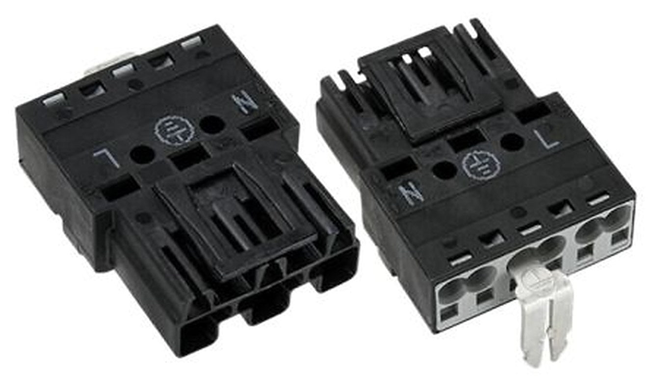 WAGO 770 Series Male Connector Male Push-in, 3-Pole, 25A, 3-Way, IP20