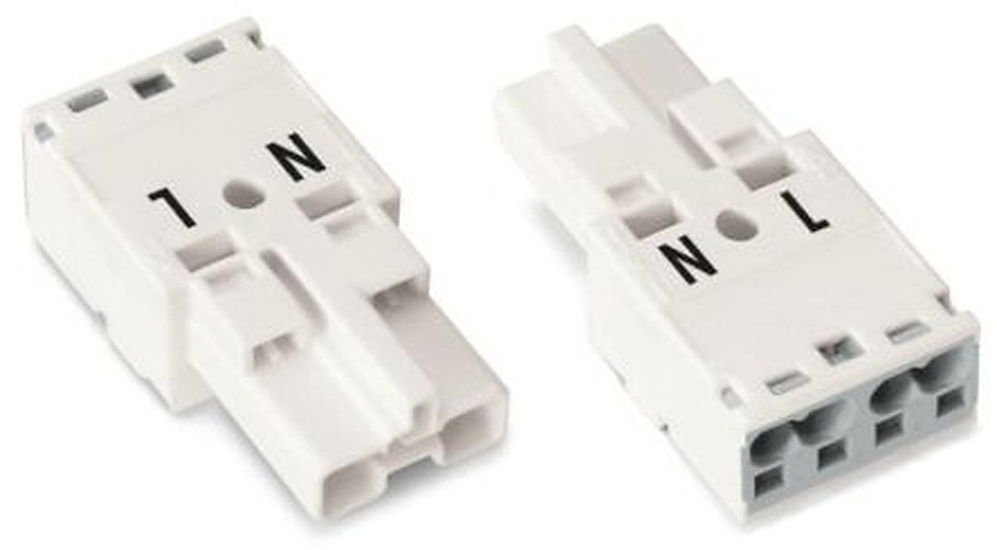 WAGO 770 Series Cable Plug Male Cage Clamp, 2-Pole, 25A, 2-Way, IP20