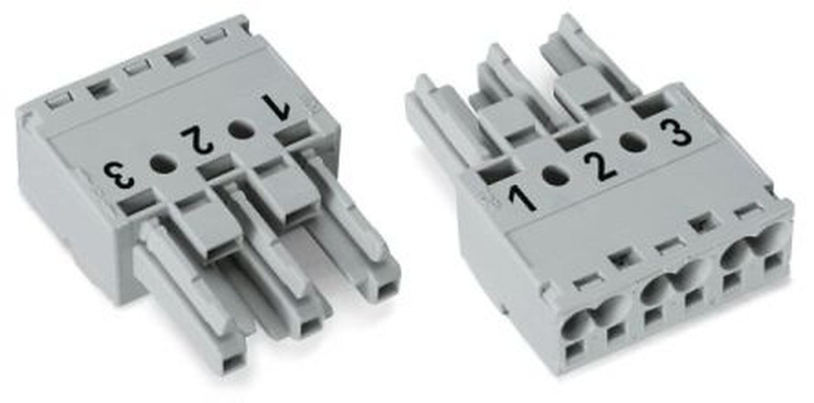 WAGO 770 Series Cable Socket Female Cage Clamp, 3-Pole, 25A, 3-Way, IP20