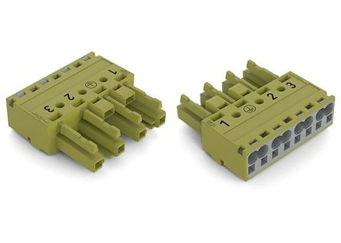 WAGO 770 Series Cable Socket Female Cage Clamp, 4-Pole, 25A, 4-Way, IP20