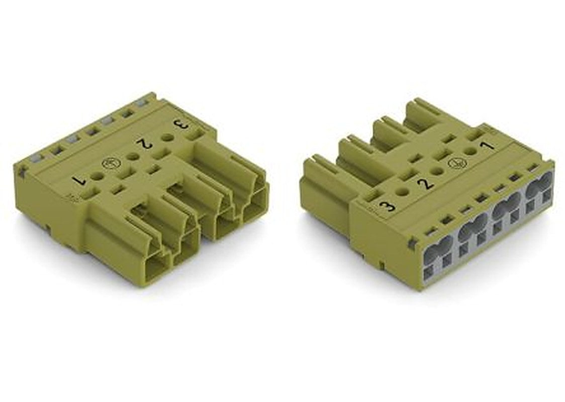 WAGO 770 Series Cable Plug Male Cage Clamp, 4-Pole, 25A, 4-Way, IP20