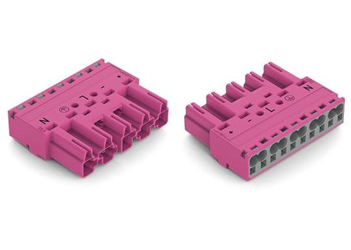 WAGO 770 Series Cable Plug Male Cage Clamp, 5-Pole, 25A, 5-Way, IP20
