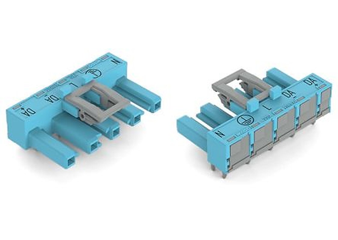 WAGO 770 Series Angled PCB PCB Socket, 5-Contact, 1 Row, 10 mm Pitch Cage Clamp