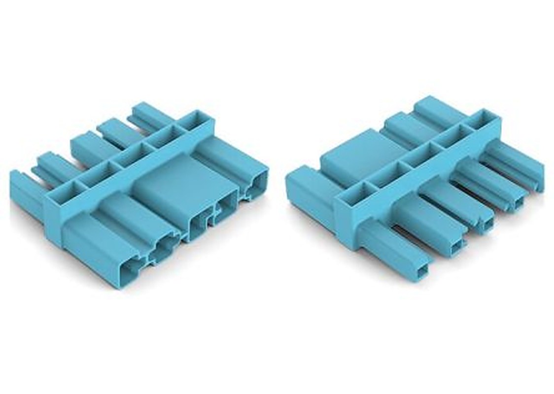 WAGO 770 Series Cable Intermediate Coupler Cage Clamp, 5-Pole, 25A, 5-Way, IP20