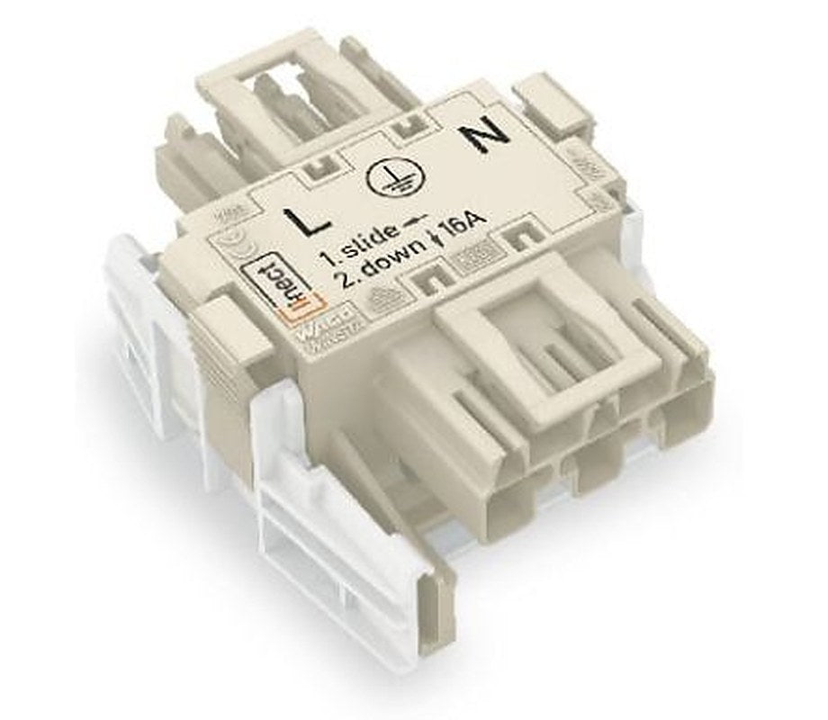 WAGO 770 Series Cable T-Connector Cage Clamp, 3-Pole, 25A, 3-Way, IP20