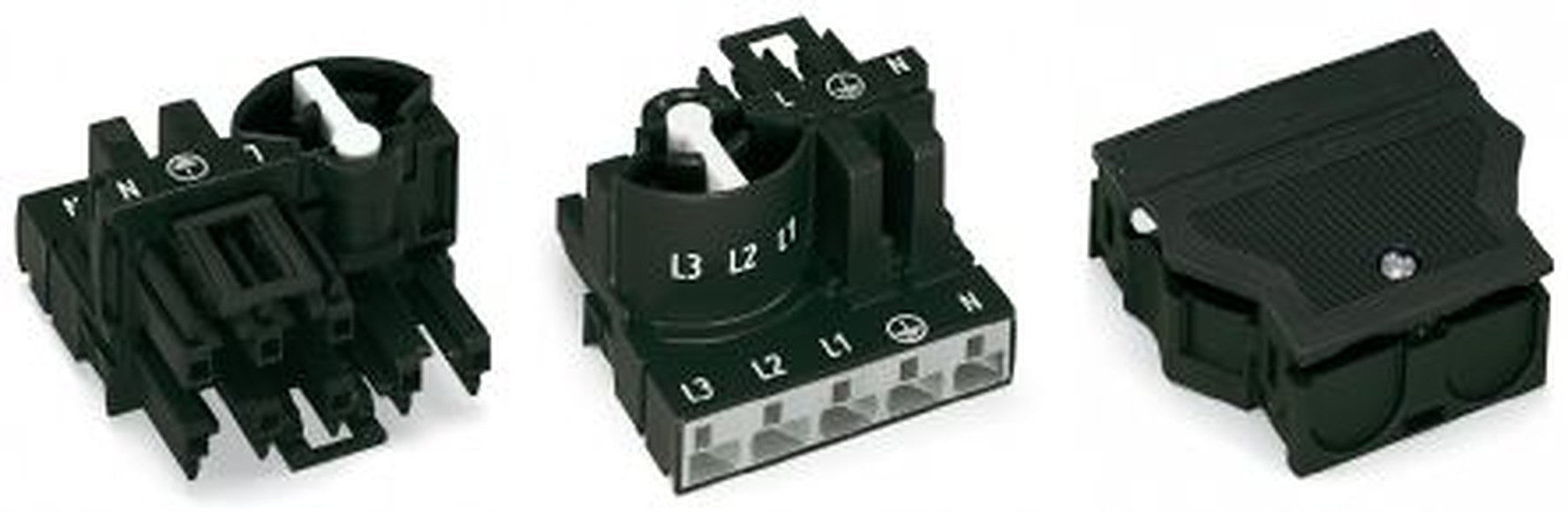 WAGO 770 Series Connector Male/Female Cage Clamp, 5-Pole, 25A, 5-Way, IP20