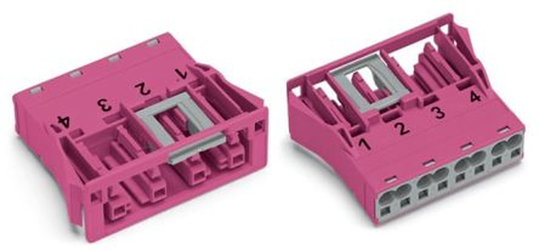 WAGO 770 Series Snap-in Socket Female Cage Clamp, 4-Pole, 25A, 4-Way, IP20