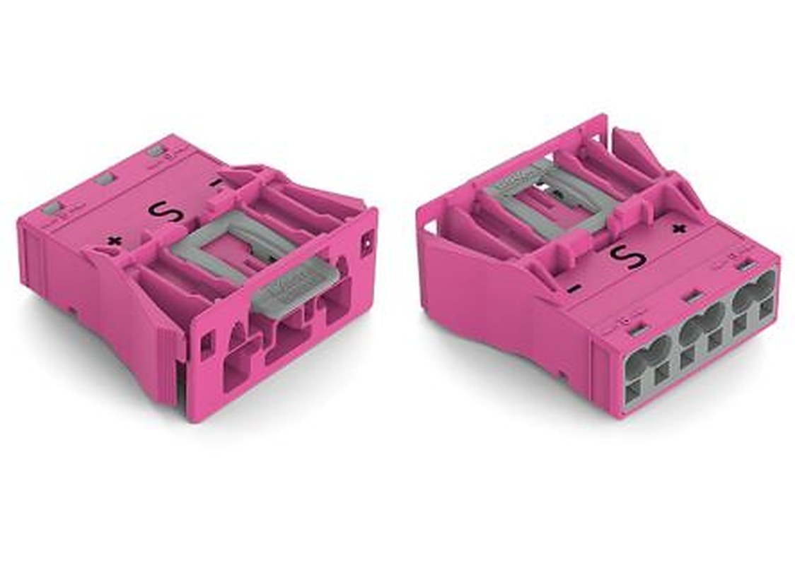 WAGO 770 Series Snap-in Plug Male Cage Clamp, 3-Pole, 25A, 3-Way, IP20