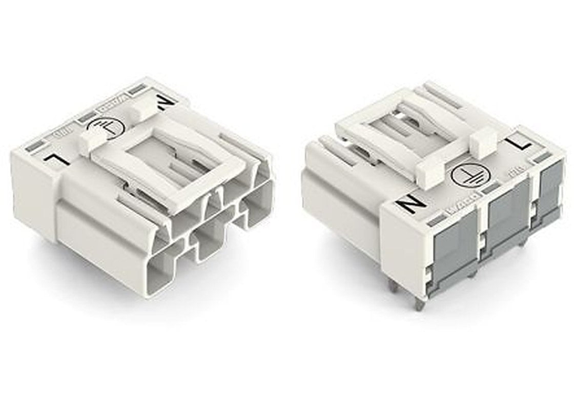 WAGO 770 Series Angled PCB PCB Header, 3 Contact(s), 10 mm Pitch, 1 Row, Shrouded