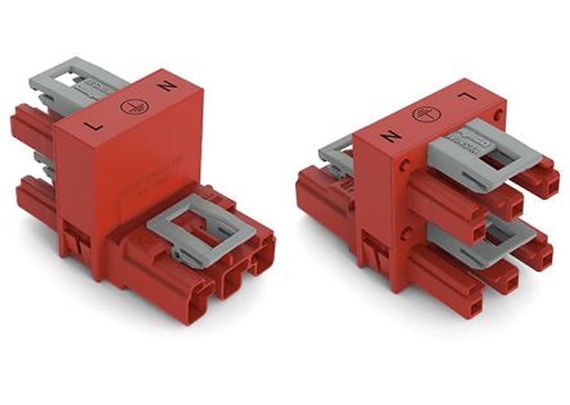 WAGO 770 Series Cable Distribution Connector Cage Clamp, 3-Pole, 25A, 3-Way, IP20