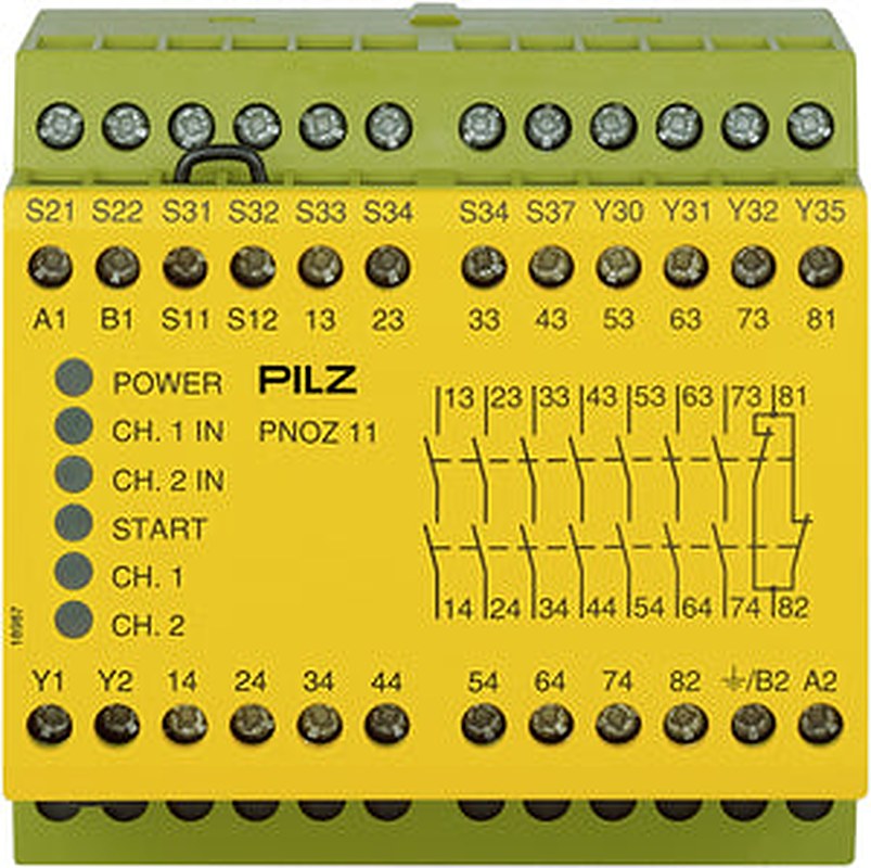Pilz 774086 - PNOZ 11 230-240VAC 24VDC 7n/o 1n/c