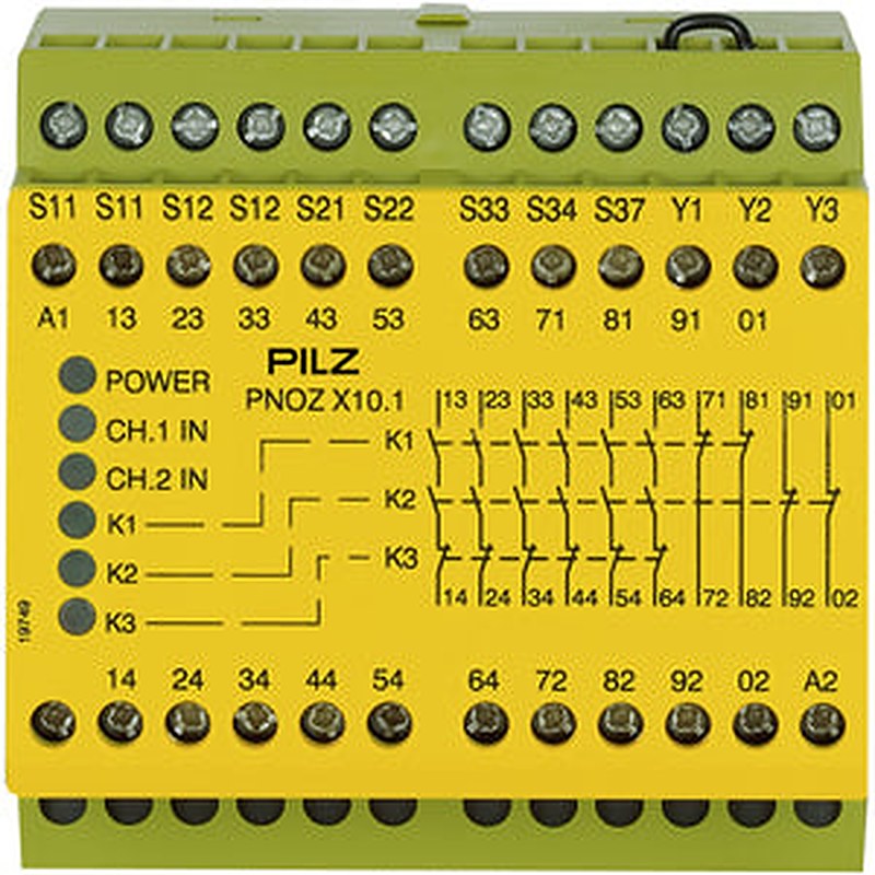 Pilz 774749 - PNOZ X10.1 24VDC 6n/o 4n/c 6LED