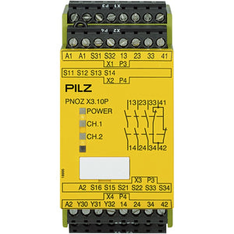 Pilz 777314 - PNOZ X3.10P 24VACDC 3n/o 1n/c 1so