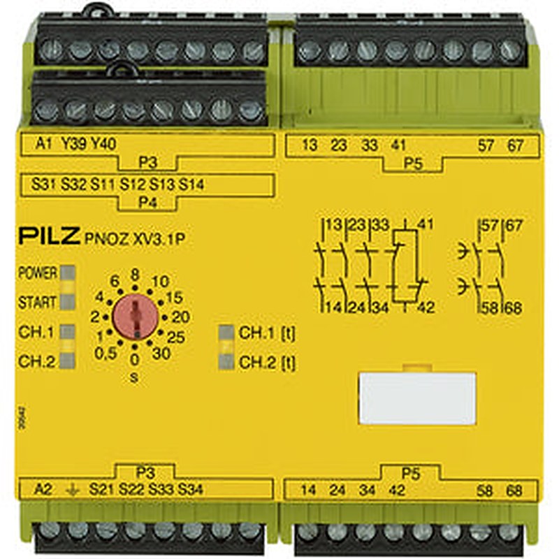 Pilz 777530 - PNOZ XV3.1P 30/24-240VACDC 3no 1nc 2no t