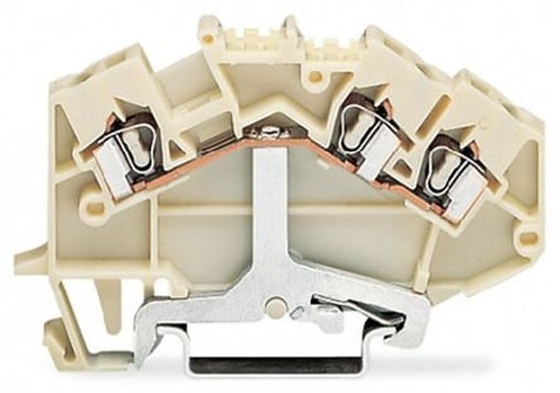 WAGO 780-640 780 Series Terminal Block White, 2.5mm², 1-Level, Cage Clamp, CSA