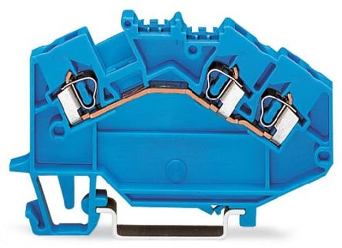 WAGO 780-651 780 Series Terminal Block Blue, 2.5mm², 1-Level, Cage Clamp, CSA