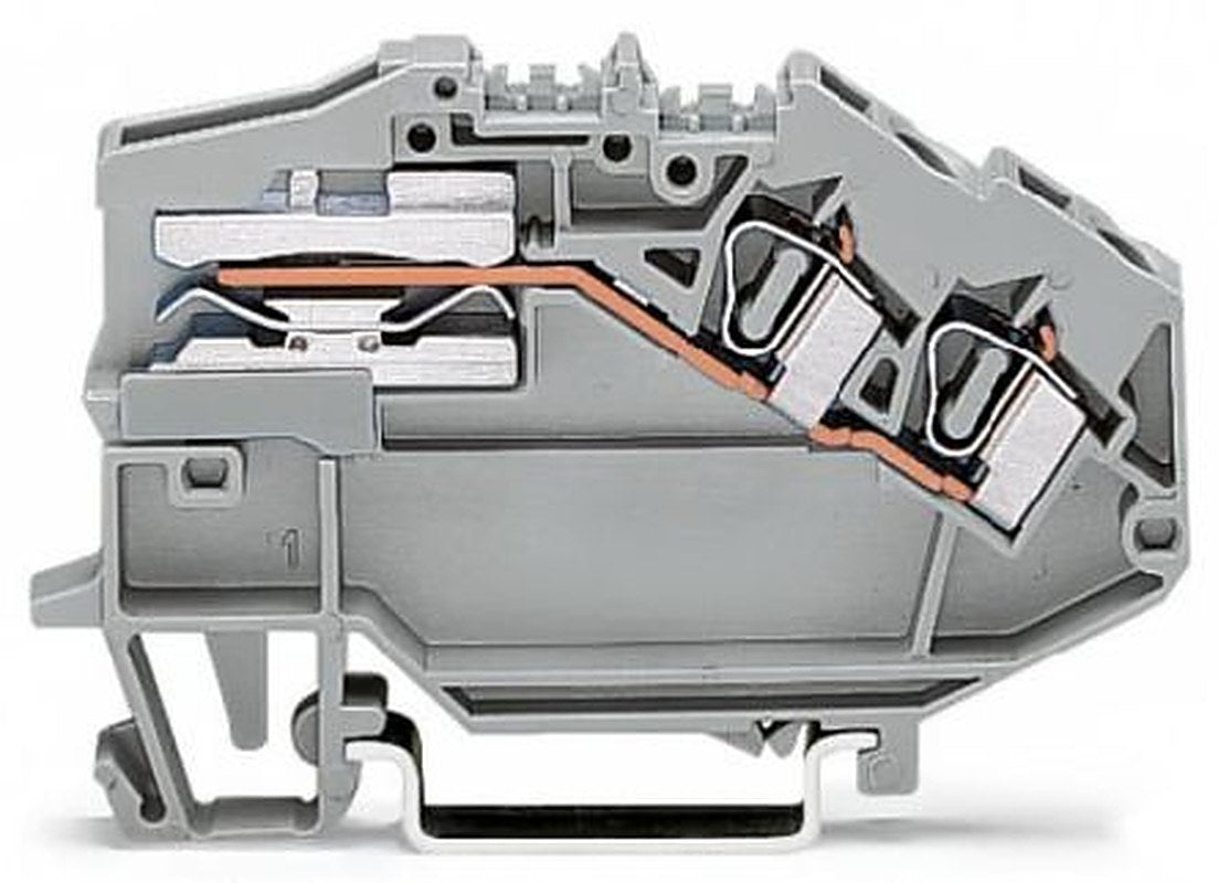 WAGO 781-653 781 Series Disconnect Terminal Block Grey, 4mm², 1-Level, Cage Clamp, CSA
