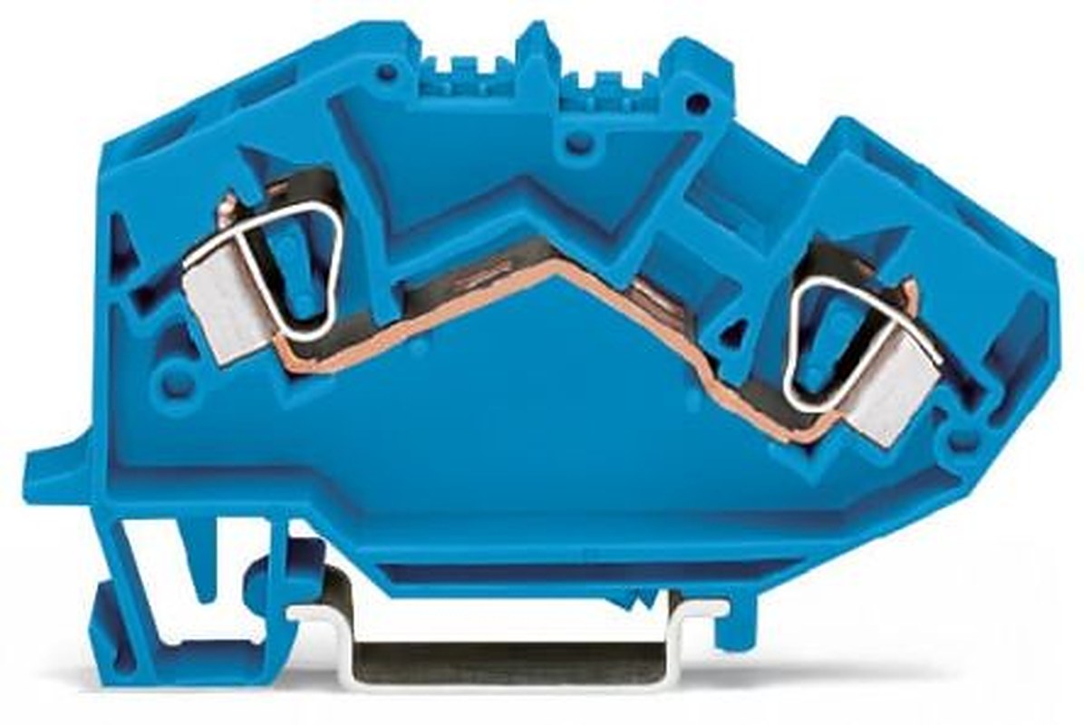 WAGO 782-604 782 Series Terminal Block Blue, 6mm², 1-Level, Cage Clamp, CSA