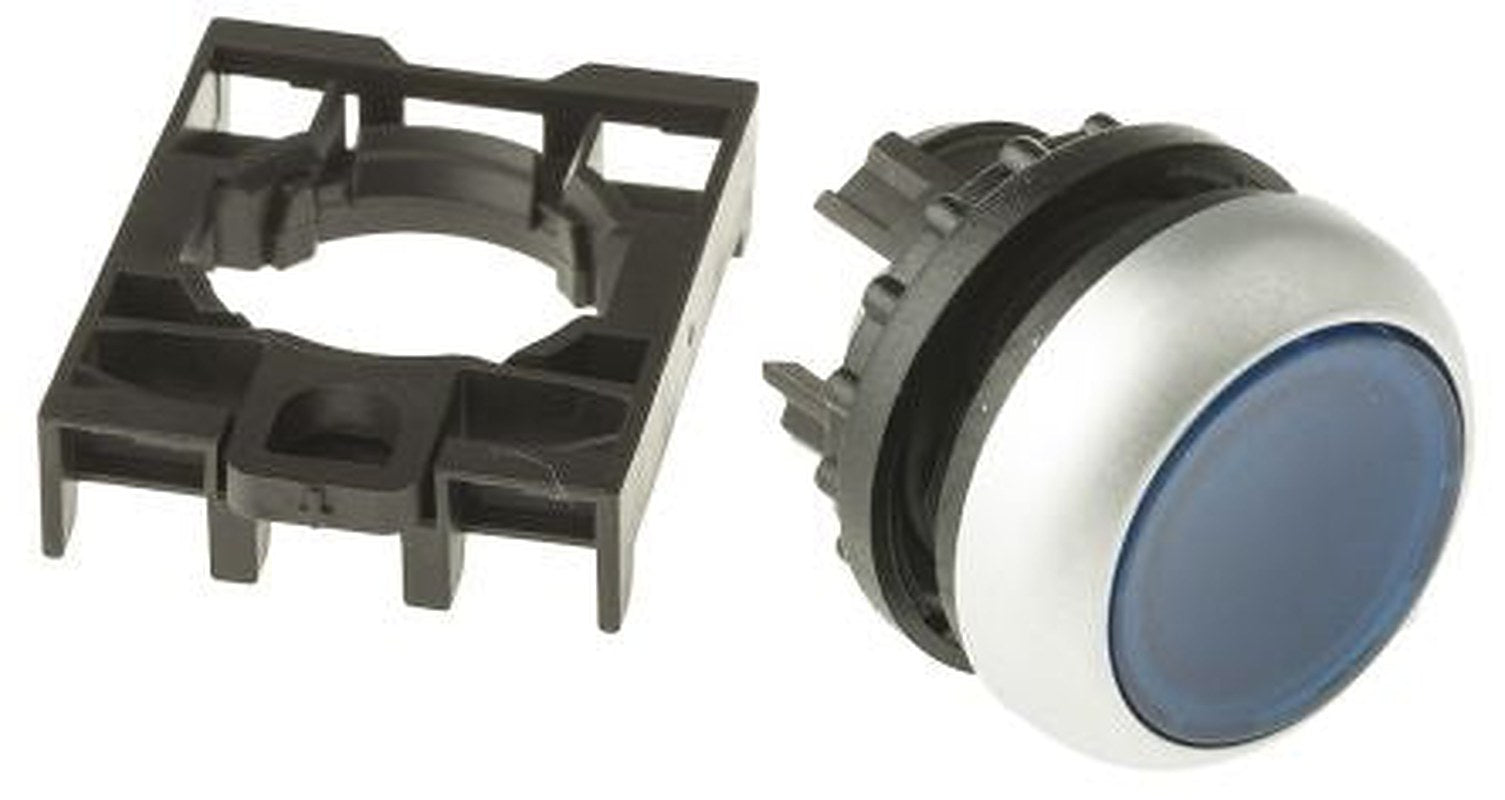 Eaton RMQ Titan M22 Series Blue Momentary Push Button Head, 22 mm Cutout, IP69K