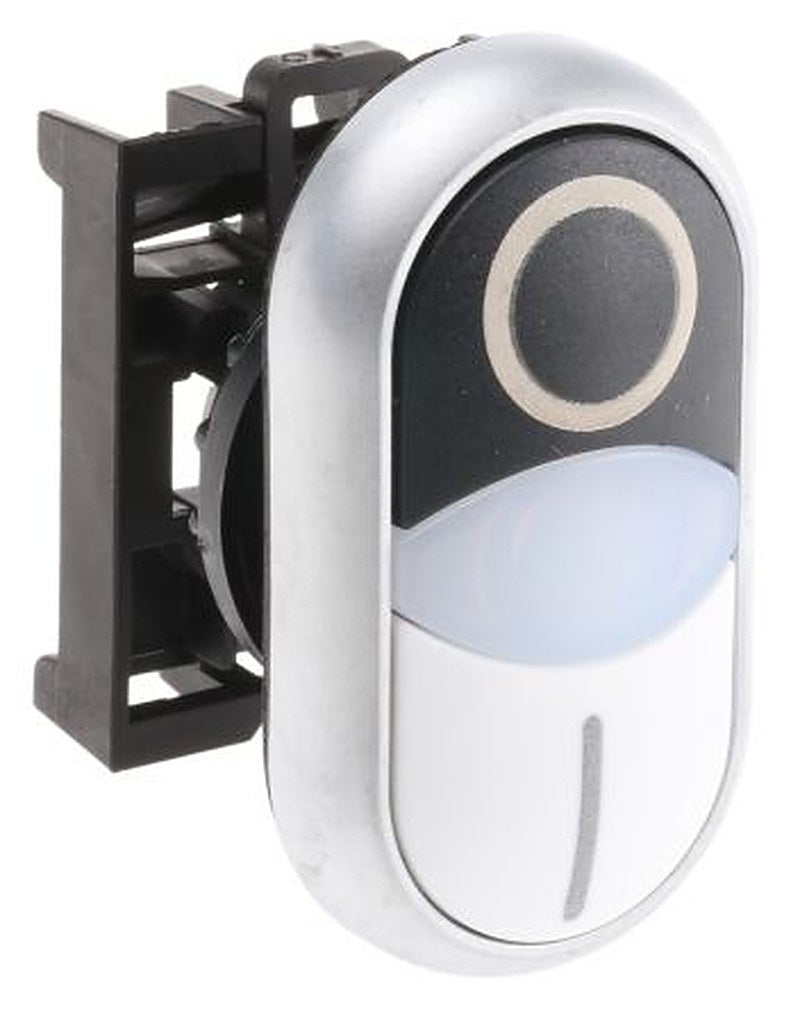 Eaton RMQ Titan M22 Series White, Black Momentary Push Button Head, 22 mm Cutout, IP66