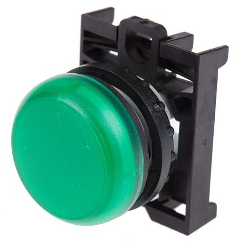Eaton Green Pilot Light Head, 22.5 mm Cutout RMQ Titan M22 Series