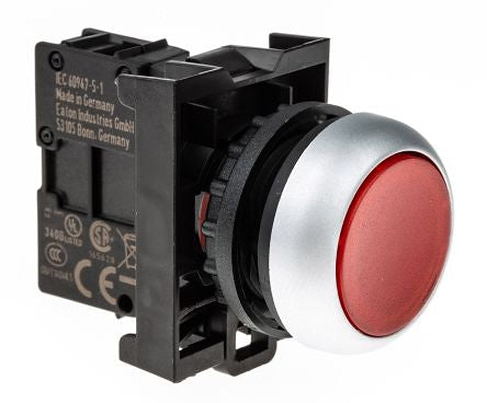 Eaton RMQ Titan M22 Series Red Momentary Push Button Head, 22 mm Cutout, IP69K