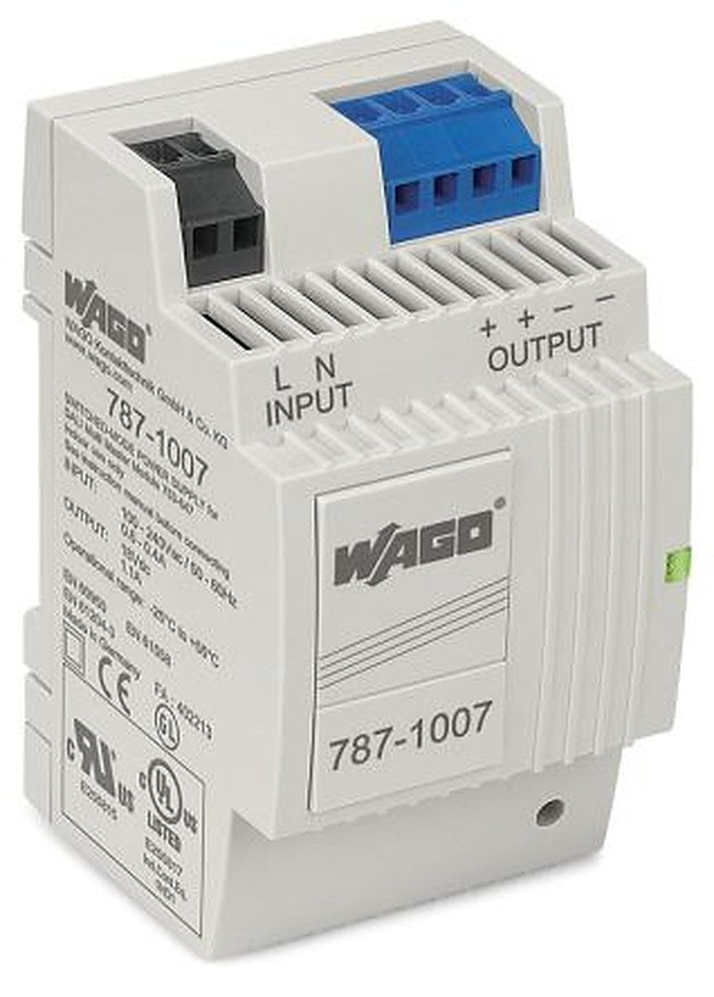 WAGO DIN Rail Power Supply 230V 18V dc, 1.1 A Output 19.8 W