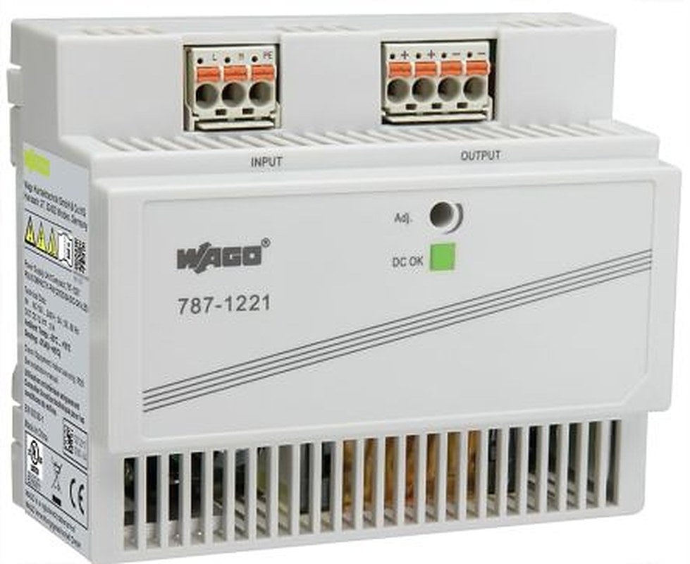 WAGO Compact DIN Rail Power Supply 264V AC Input 14V dc, 8 A Output DC 96 W
