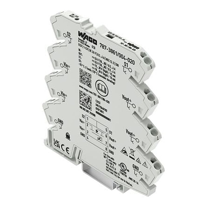 WAGO 857 Electronic Circuit Breaker 4A 24V, DIN Rail
