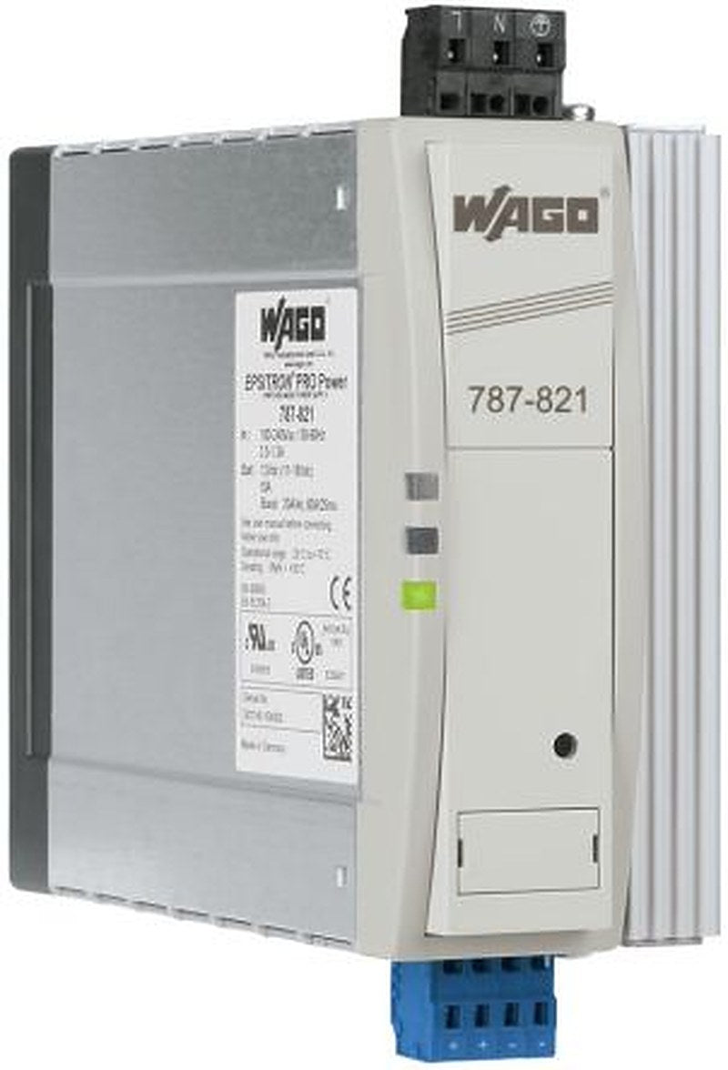 WAGO 787 Switched Mode Power Supply DIN Rail Power Supply 264V ac AC Input 12V dc, 10 A Output DC 120 W