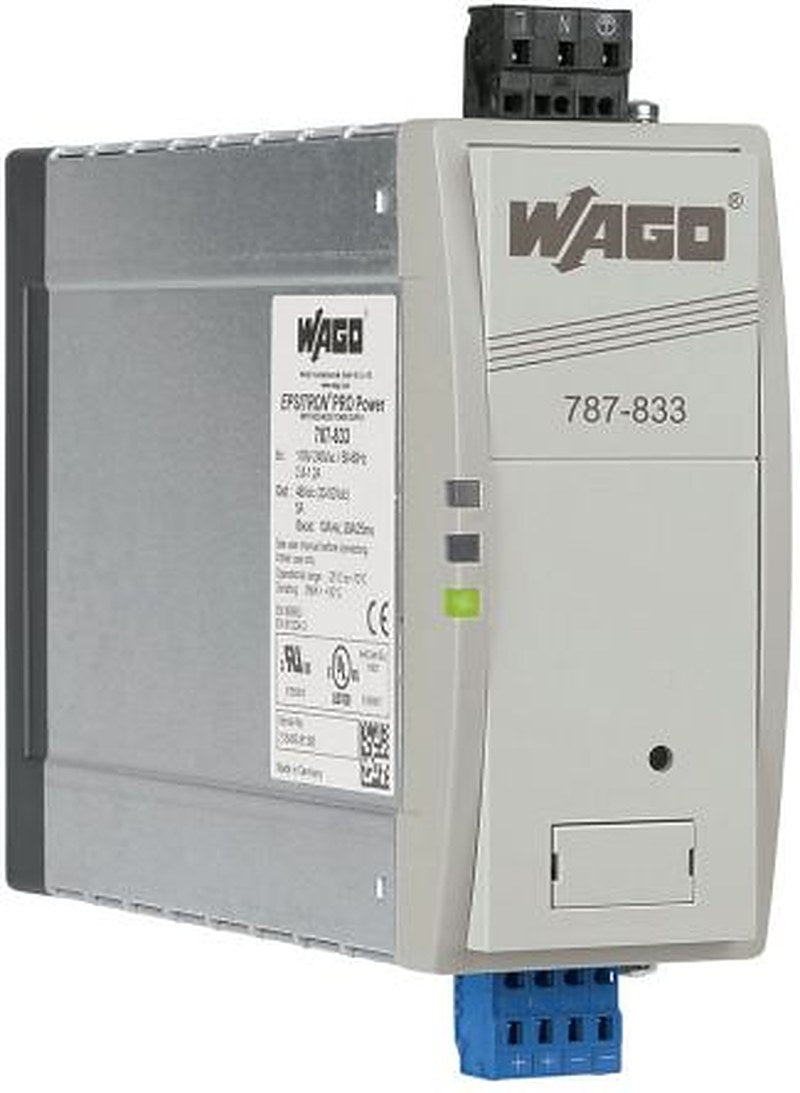 WAGO 787 Switched Mode Power Supply DIN Rail Power Supply 264V ac AC Input 48V dc, 5 A Output DC 240 W