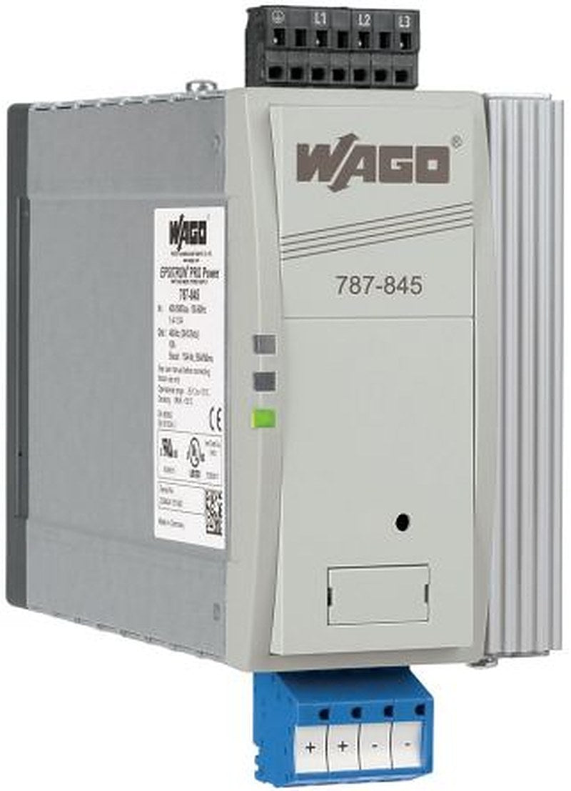 WAGO 787 Switched Mode Power Supply DIN Rail Power Supply 550V ac AC Input 48V dc, 10 A Output DC 480 W