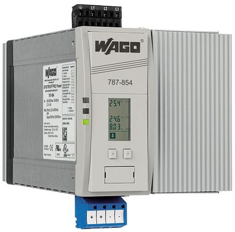WAGO DIN Rail Power Supply 400V 24V dc, 40 A Output 960 W