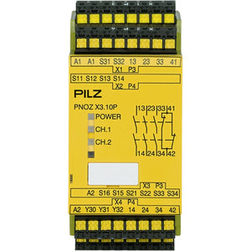 Pilz 787314 - PNOZ X3.10P C 24VACDC 3n/o 1n/c 1so