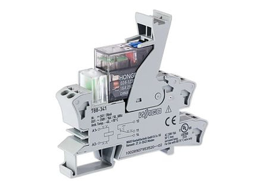 WAGO 788 Series Relay Module, DIN Rail, 24V dc Coil, SPDT, 17mA