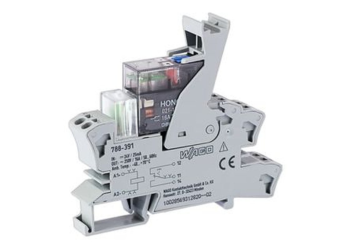WAGO 788 Series Relay Module, DIN Rail, 24V dc Coil, SPDT, 20mA
