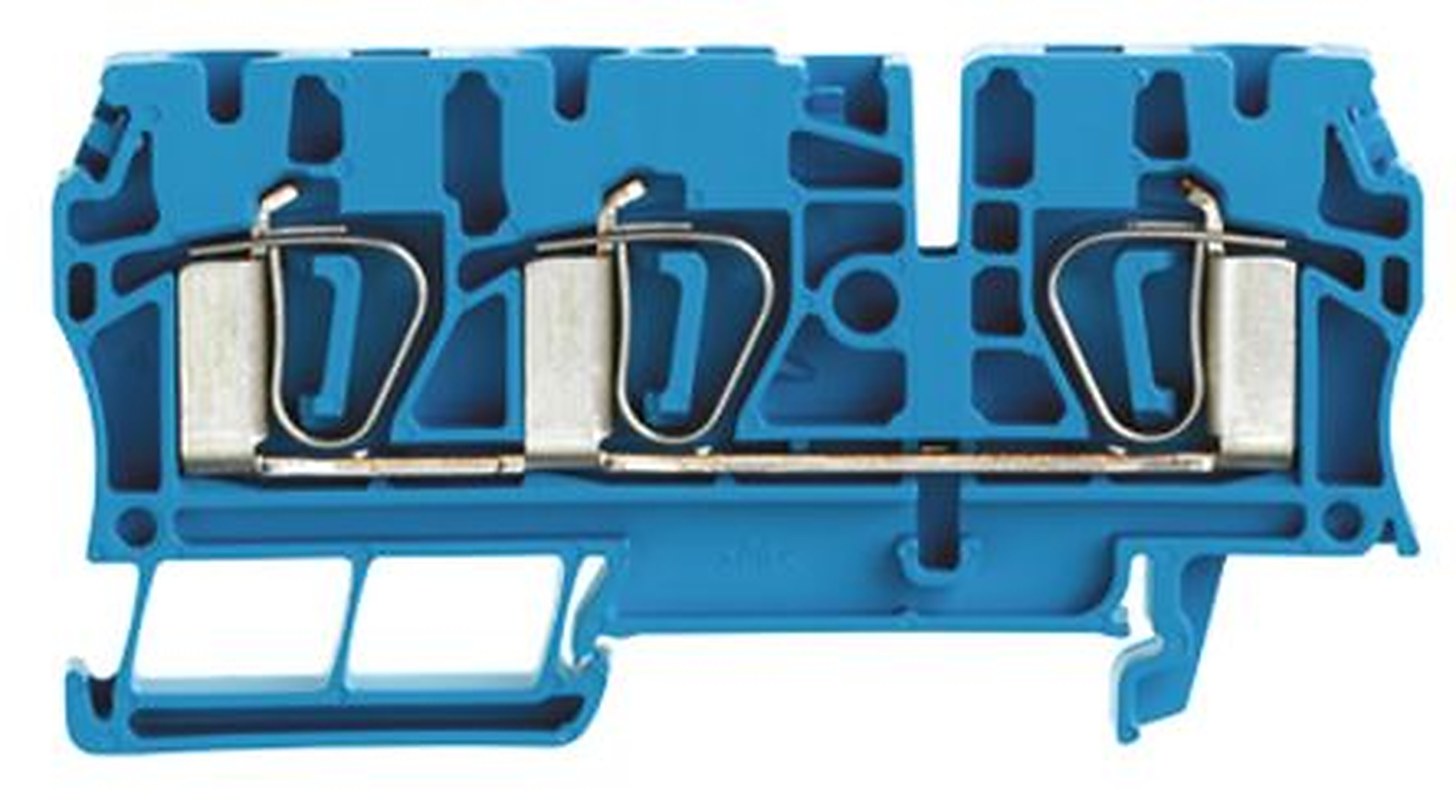 Weidmüller 7904190000 Z Series Feed Through Terminal Block Blue, 4mm², 1-Level, Clamp