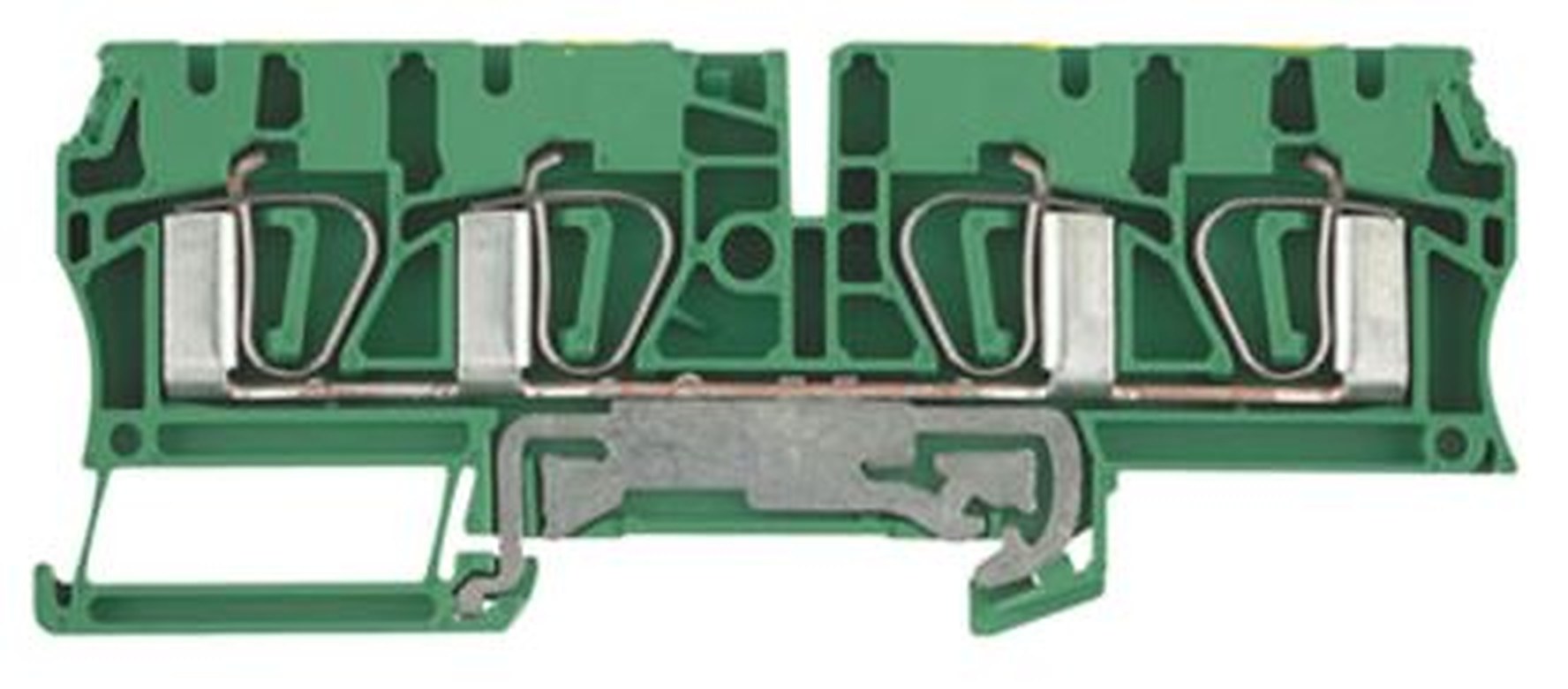 Weidmüller 7904280000 Z Series PE Terminal Green, Yellow, 1-Level, Clamp