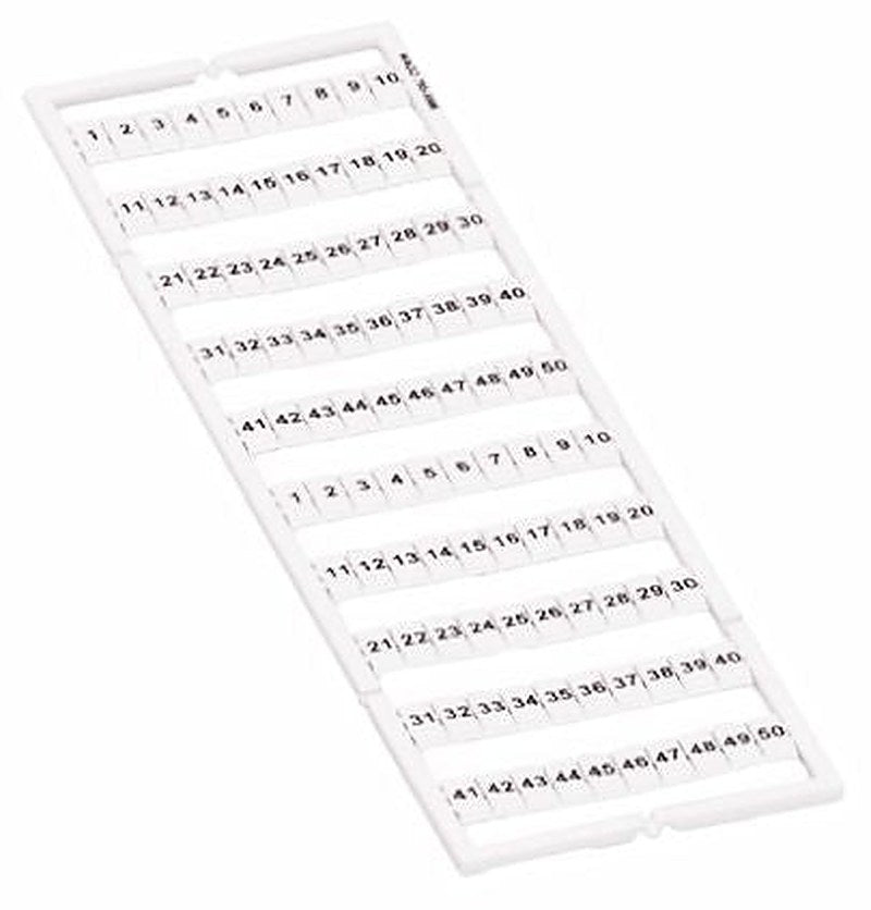 WAGO 1 - 50 Marker Kit for use with Marker Strip