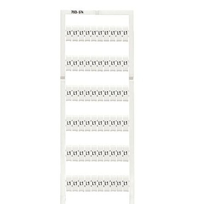 WAGO L1 Marker Card for use with Terminal Block