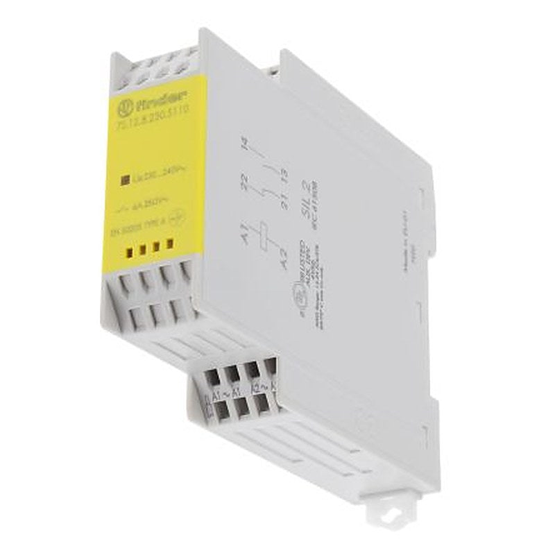 Finder DIN Rail Force Guided Relay, 230V ac Coil Voltage, 2-Pole, SPDT