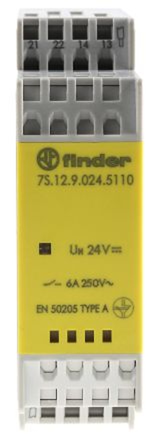 Finder PCB Force Guided Relay, 24V dc Coil Voltage, 2-Pole, SPDT