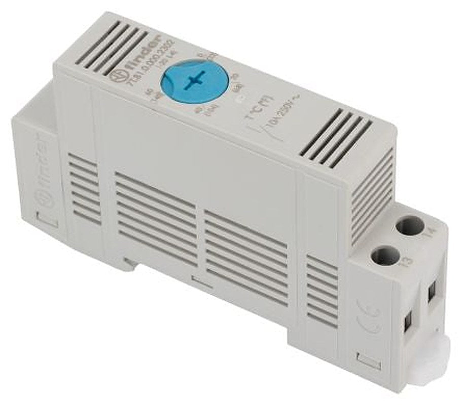 Finder 7T 1 NC (SPST-NC) Thermostat, 20 A, 110V ac/dc, 240 V ac/dc, 60 °C, -45 °C