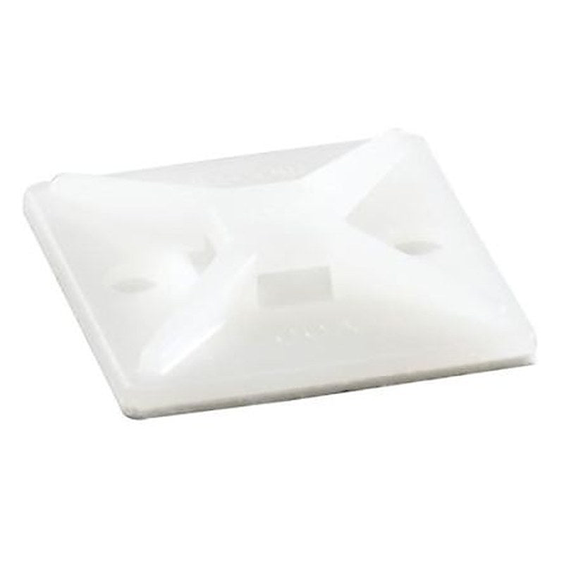 ABB Natural Adhesive Cable Tie Mount 28.6mm x 28.6 mm