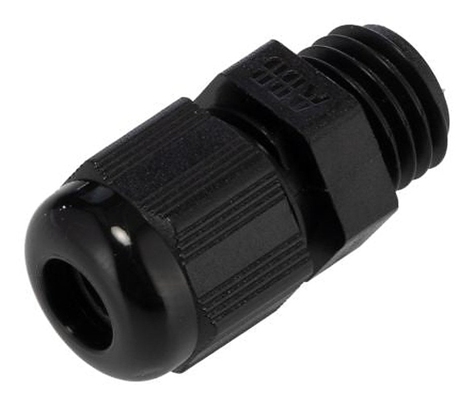 ABB NCG Series Black Nylon Cable Gland, M12 Thread, 3 mm min., 6.5 mm max., IP66, IP68